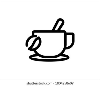 Coffee cup icon vector illustration.