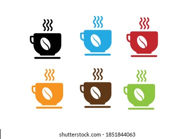 Coffee cup icon. Vector illustration. on white background colors