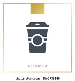 coffee cup icon. Vector illustration EPS 10.