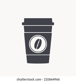 coffee cup icon , vector illustration