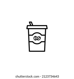 Kaffeetasse-Ikone. Vektorgrafik. auf weißem Hintergrund EPS10 