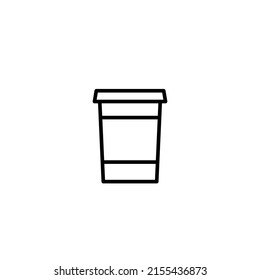 Kaffeetasse-Ikone. Vektorgrafik. auf weißem Hintergrund EPS10
