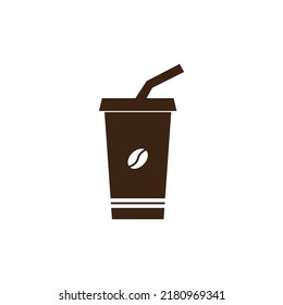 coffee cup icon. vector illustration logo design.