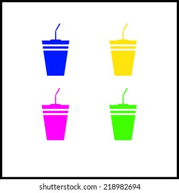 Coffee cup icon , vector illustration