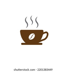 coffee cup icon vector illustration logo template