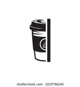 coffee cup icon. vector illustration logo design.