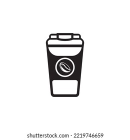 coffee cup icon. vector illustration logo design.