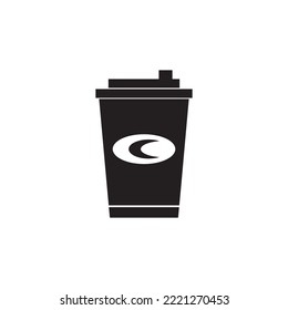 Kaffeetasse-Ikone. Vektorgrafik-Logo-Design.