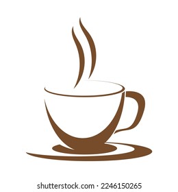 coffee cup icon vector illustration template design