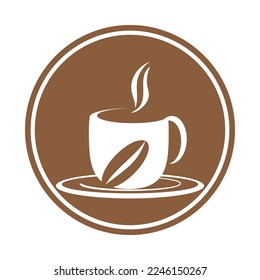 coffee cup icon vector illustration template design