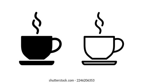 coffee cup icon vector illustration. cup a coffee sign and symbol