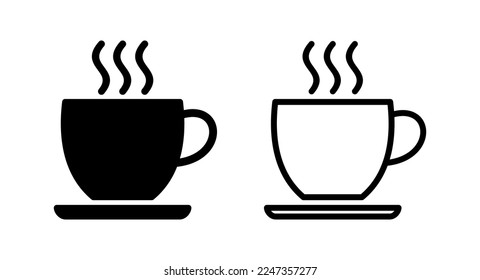 coffee cup icon vector illustration. cup a coffee sign and symbol
