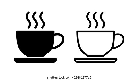 coffee cup icon vector illustration. cup a coffee sign and symbol