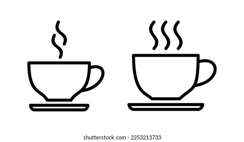 coffee cup icon vector illustration. cup a coffee sign and symbol