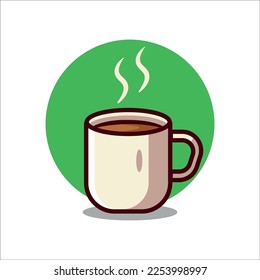 Coffee cup icon vector Illustration .