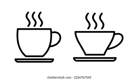 coffee cup icon vector illustration. cup a coffee sign and symbol