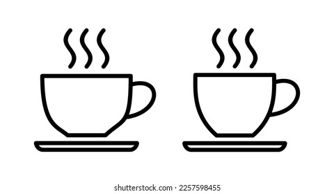 coffee cup icon vector illustration. cup a coffee sign and symbol