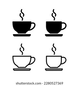 coffee cup icon vector illustration. cup a coffee sign and symbol