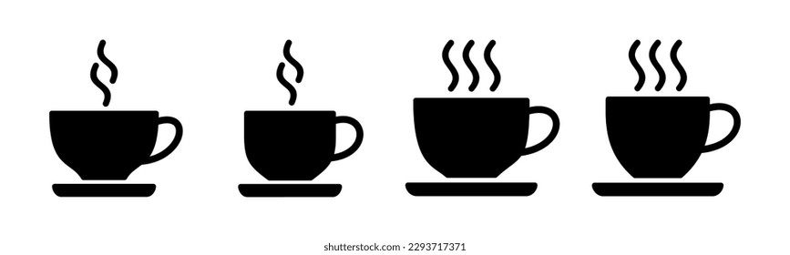 Kaffeetasse Symbol, Vektorgrafik. Tasse ein Kaffeezeichen und -symbol