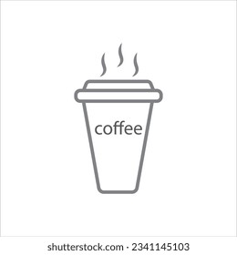 coffee cup icon vector illustration symbol