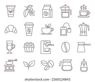 Ilustración vectorial de icono de taza de café. Café y té en un entorno aislado. Concepto de signo de bebida.