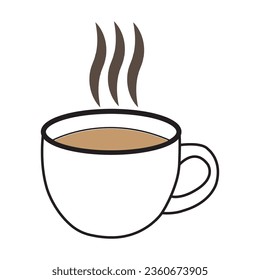Coffee cup icon vector illustration template design