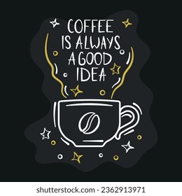 Coffee cup icon vector illustration. Sketch cup on isolated background. Poster sign concept.