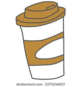 A coffee cup icon vector illustration 