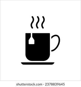 Icono de taza de café. ilustración vectorial sobre fondo blanco