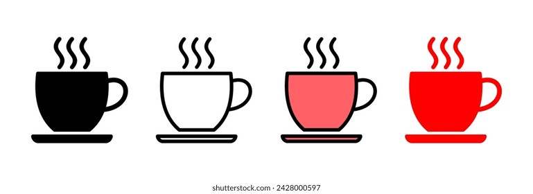 coffee cup icon vector illustration. cup a coffee sign and symbol