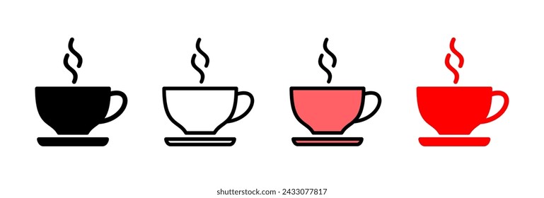 coffee cup icon vector illustration. cup a coffee sign and symbol