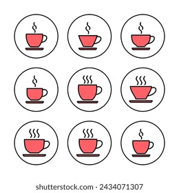 coffee cup icon vector illustration. cup a coffee sign and symbol