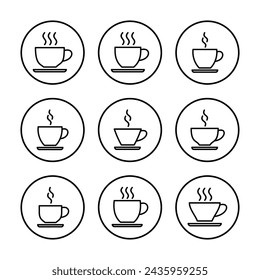 coffee cup icon vector illustration. cup a coffee sign and symbol