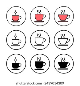 coffee cup icon vector illustration. cup a coffee sign and symbol