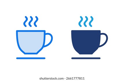 xícara de café ícone ilustração vetorial. xícara um sinal de café e símbolo