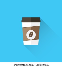 coffee cup icon, Vector illustration