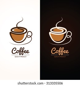 Coffee cup icon, vector illustration