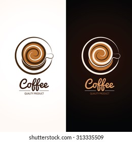 Coffee cup icon, vector illustration