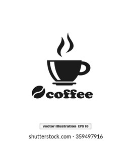 coffee cup icon vector illustration eps10.