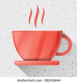 Coffee Cup Icon. Vector Illustration