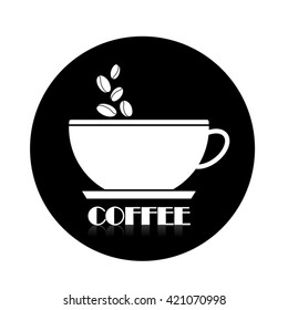 Coffee cup icon. Vector illustration