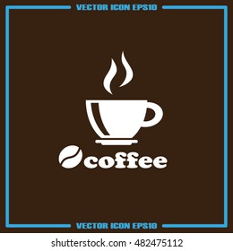 coffee cup icon vector illustration eps10.