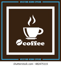 coffee cup icon vector illustration eps10.