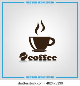 coffee cup icon vector illustration eps10.