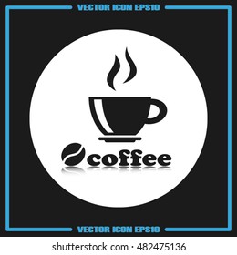 coffee cup icon vector illustration eps10.