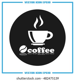 coffee cup icon vector illustration eps10.