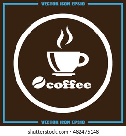 coffee cup icon vector illustration eps10.