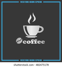 coffee cup icon vector illustration eps10.