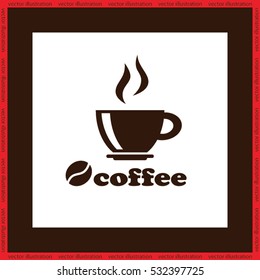 coffee cup icon vector illustration eps10.