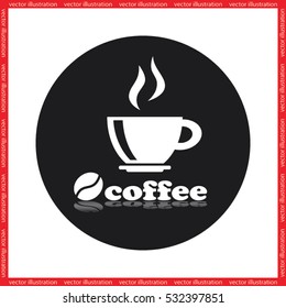 coffee cup icon vector illustration eps10.